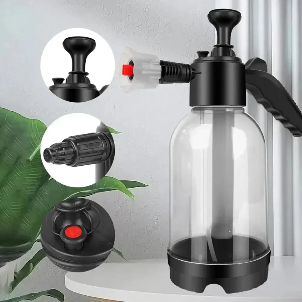 2L hand held foam sprayer, air pressure car wash and cleaning bottle