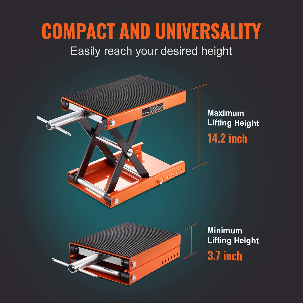 SucceBuy 1100lb Motorcycle Scissor Lift Jack with Safety Pin - image 6