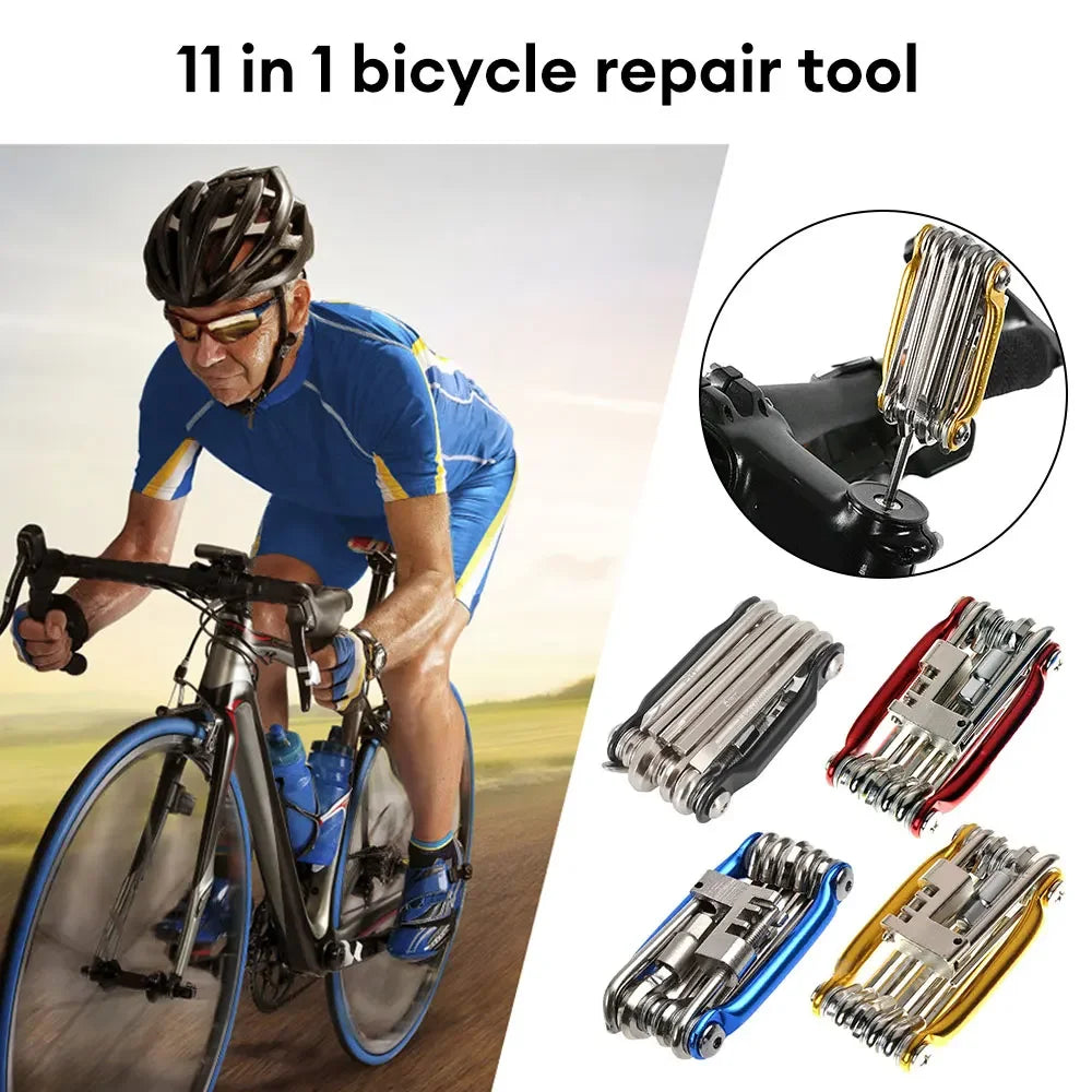 11-in-1 Bike Repair Multi-Tool – Mountain & Road Bike