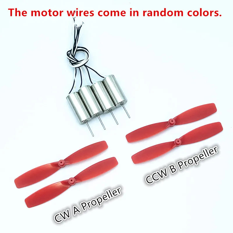 4pc DC 3.7V 50000rpm Coreless Motors with Propellers for Micro FPV - view 4