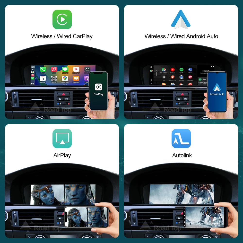 8.8'' Wireless CarPlay & Android Auto for BMW 3 & 5 Series - image 4