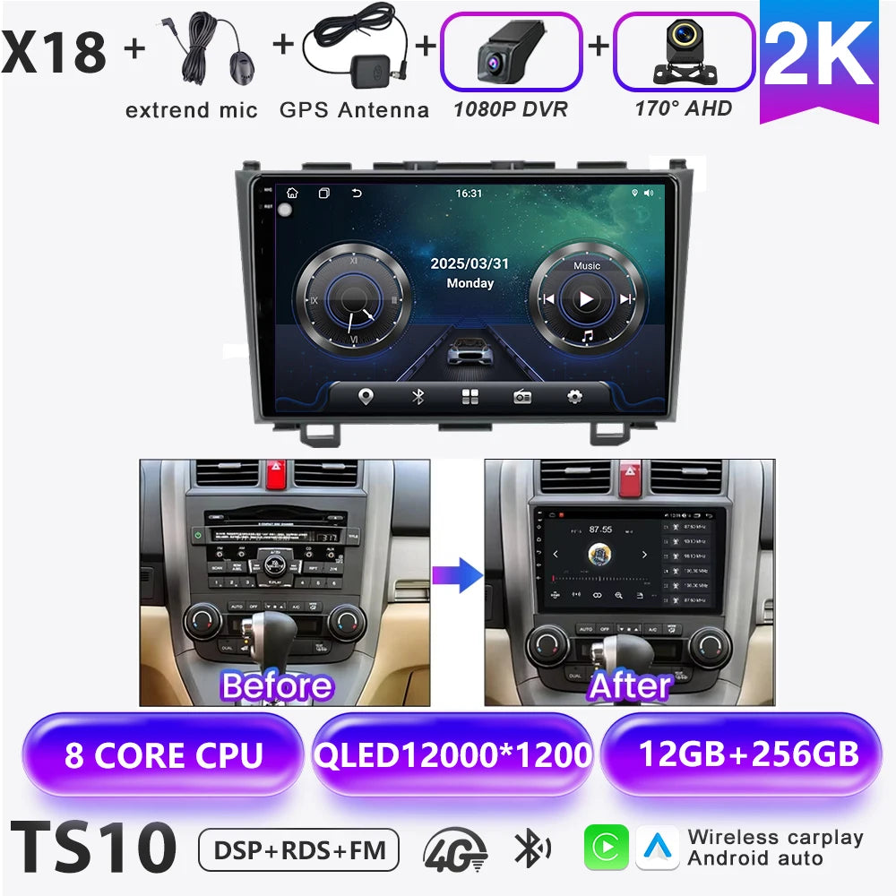 Honda CR-V 2007-2011 Multimedia Nav Radio - Android Auto & CarPlay - image 19