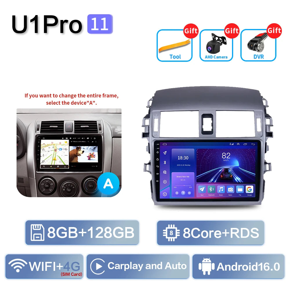 9" Car Stereo for Toyota Corolla 2006-2013 | CarPlay & Android Auto - image 14