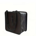 1pc Durable polyester fiber car trash can - Multi-functional folding hanging storage bag, zipper compartment, practical design