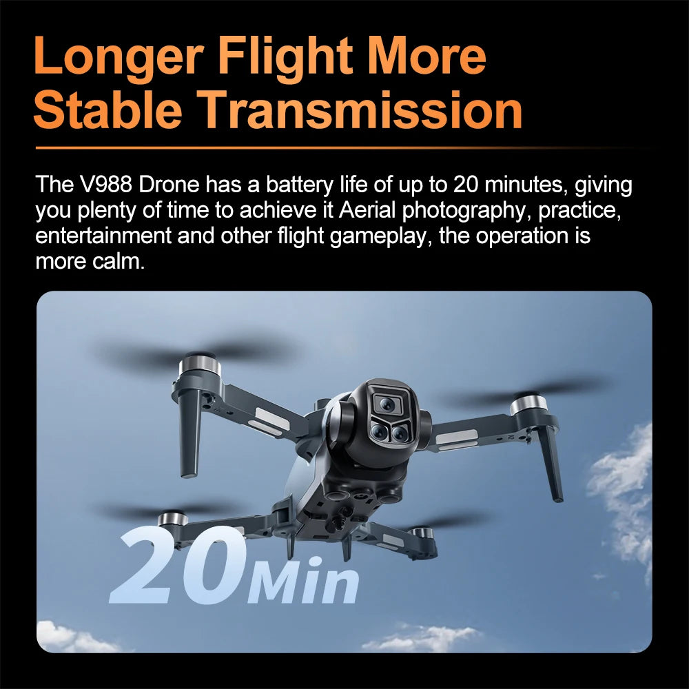Brushless 4K FPV Drone, Foldable GPS Quadcopter with Dual HD Camera - image 23