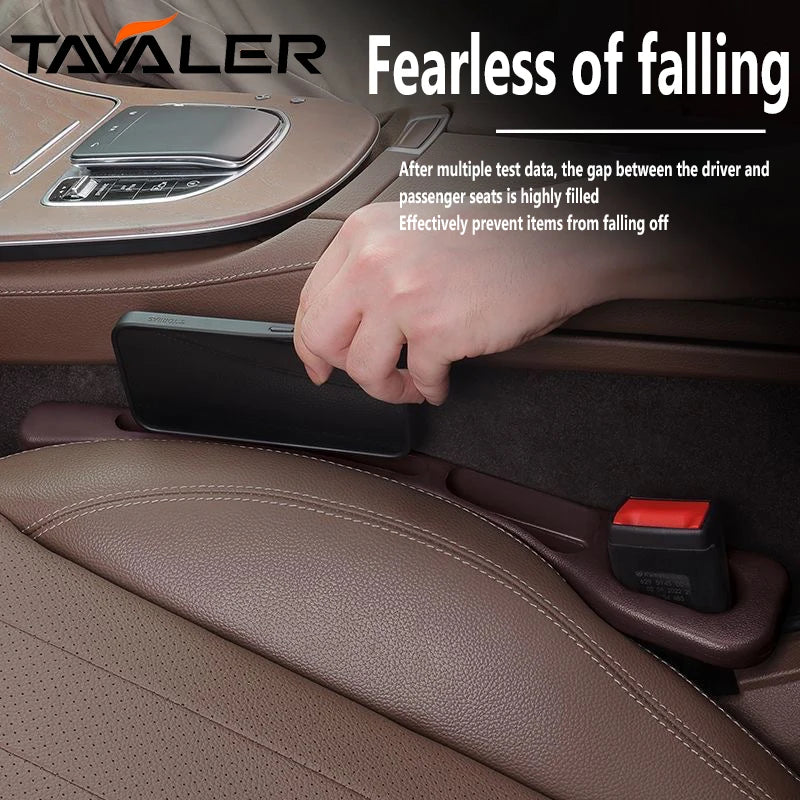 Car Seat Gap Filler, Universal Fit, Black or Brown