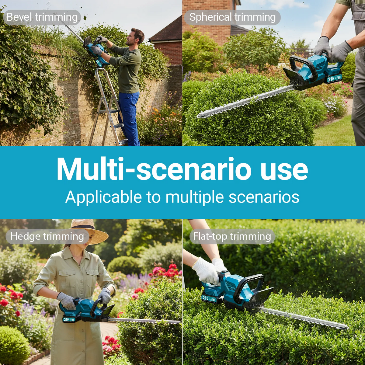 Cordless Hedge Trimmer 20-Inch with 2 Batteries - image 4