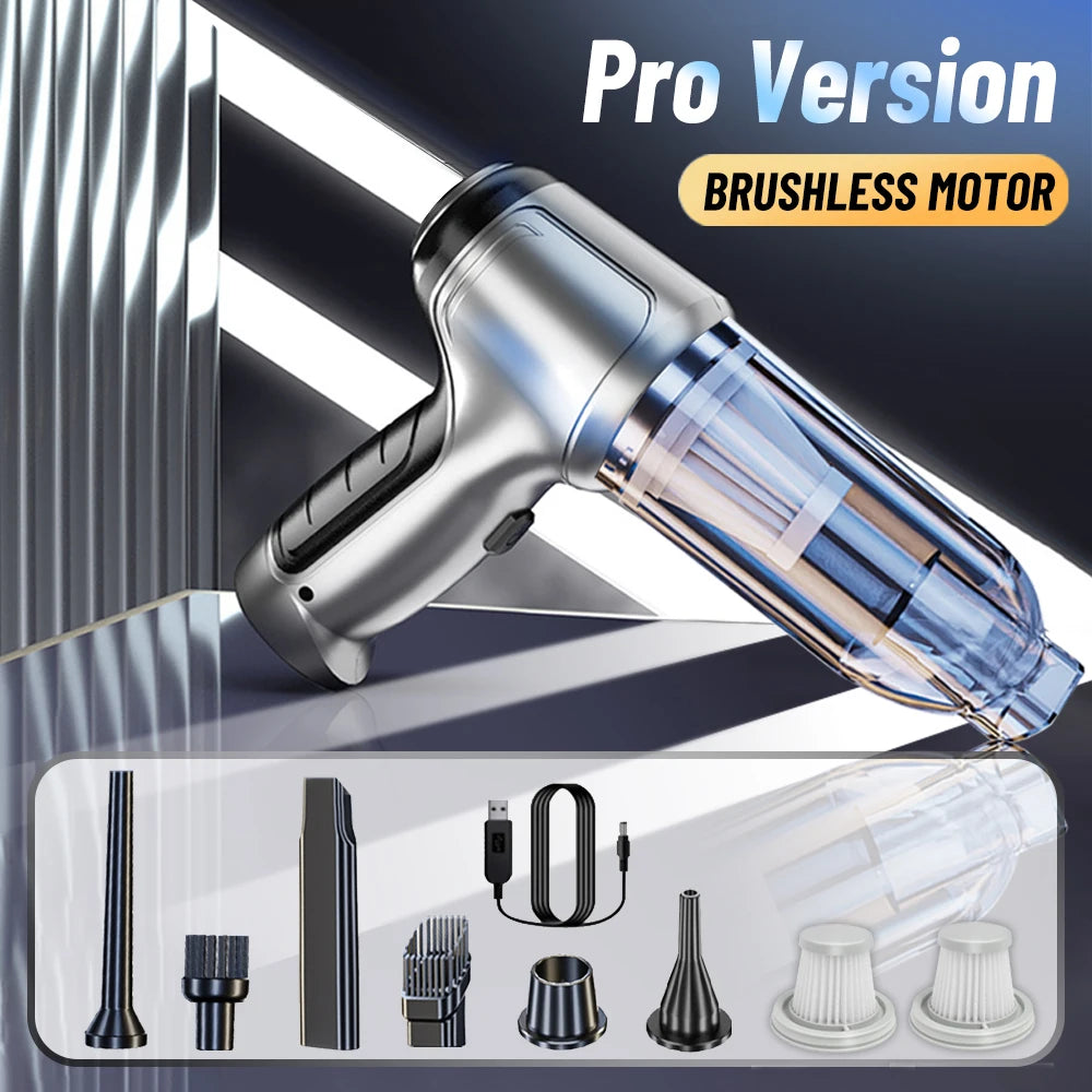 Wireless Handheld Car Vacuum Cleaner, Strong Suction for Car & Home