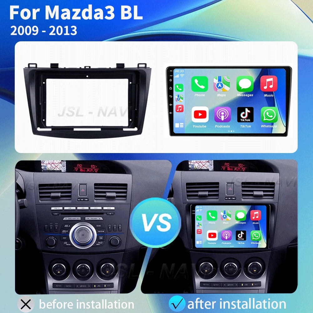 Mazda 3 Android Car Stereo 9" GPS Navigation CarPlay 2009-2013 - image 2