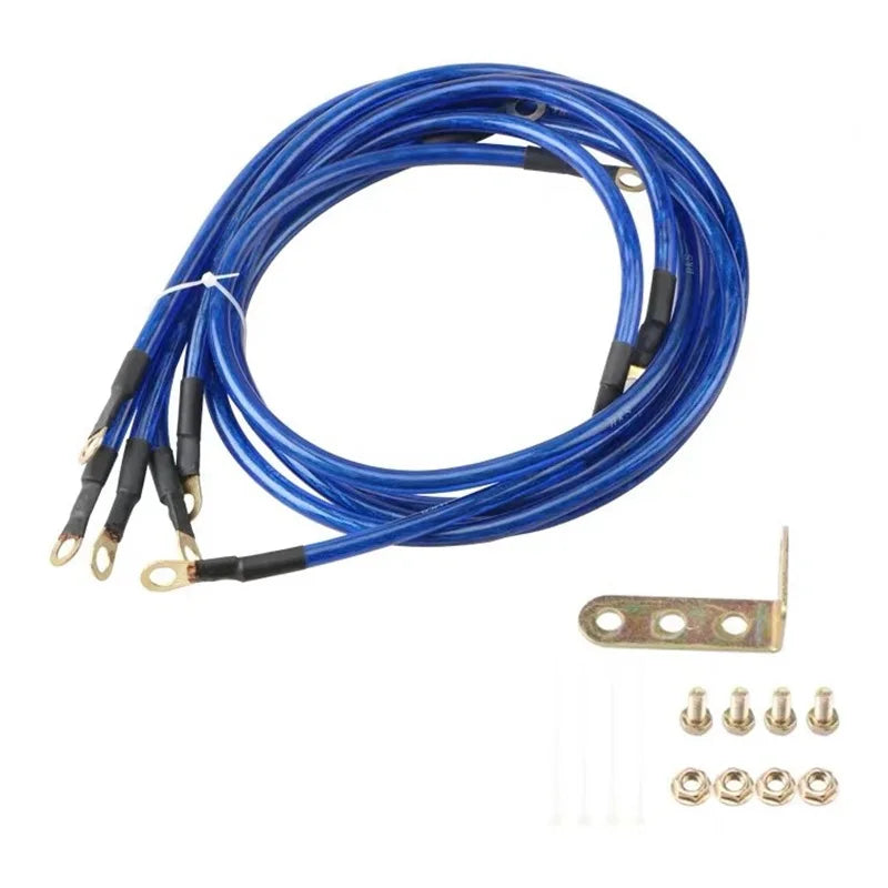 Universal Car Grounding Cable Kit, 6 Cables