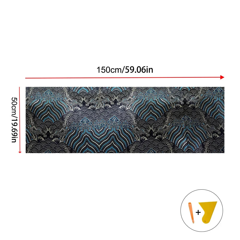 Self-Adhesive Pillar and Headliner Fabric Wrap, 59 x 19.7 in