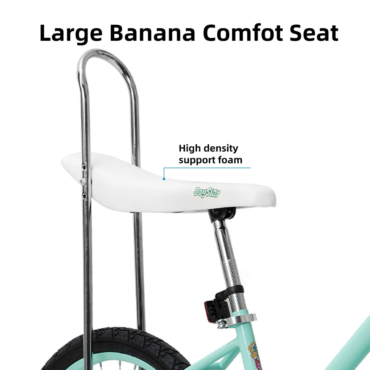 JOYSTAR 20-Inch Girls' Banana Seat Bike with Training Wheels - image 4