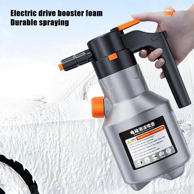 2L Handheld Electric Foam Sprayer, Motorized Snow Foam Cannon for Car Wash