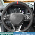 Custom Microfiber Leather Steering Wheel Cover for Toyota Camry RAV4