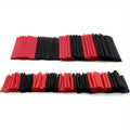 127pcs Black & Red Heat Shrink Tubing Kit - for Cable Management & Wire Protection - Ideal for Cars, DIY Projects