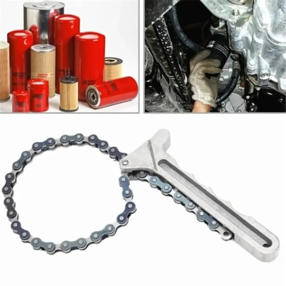Car Repair Tools Adjustable Engine Oil Filter Chain Wrench Removal Pliers