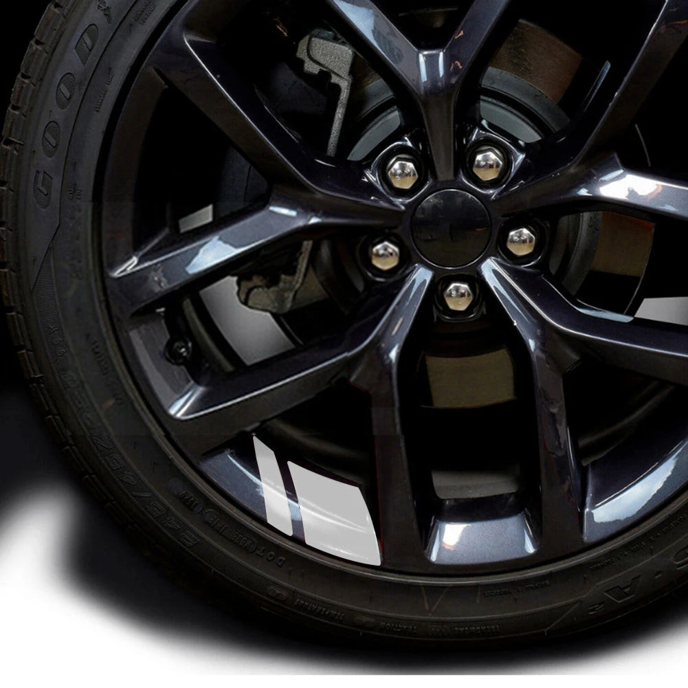 Reflective Car Rim Stickers - 6 Pack for Jeep & Dodge - image 5