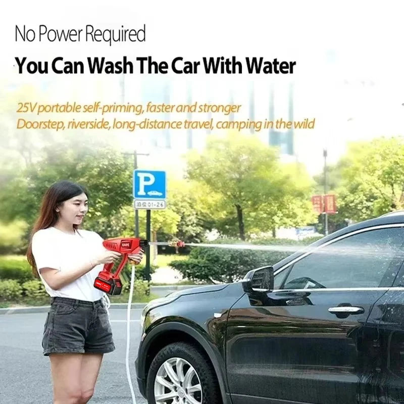 Cordless Pressure Washer 21V Car Washing Gun with Foam Sprayer - image 3