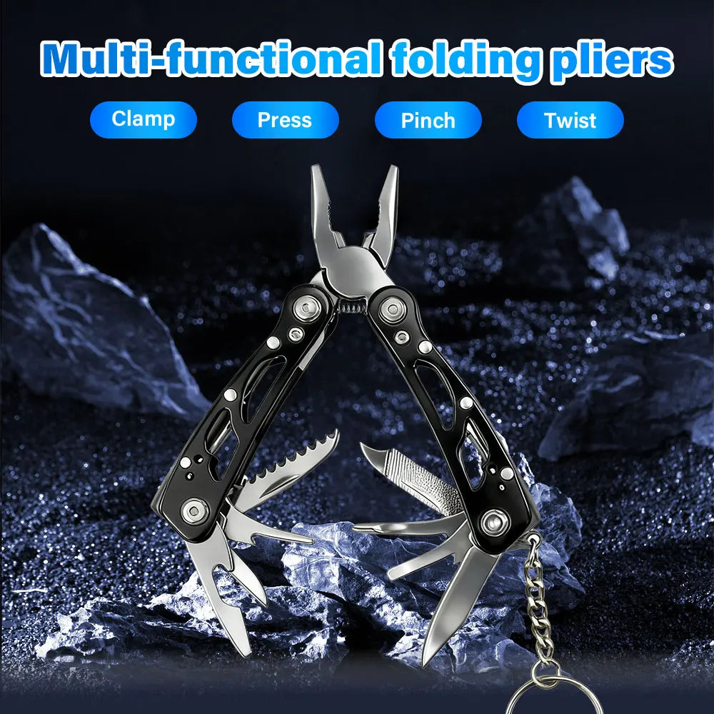 Mini Multi-Tool Pliers, Birthday and Christmas Gifts for Men, Sturdy and Practical Portable Computer, Camping and Survival Tools
