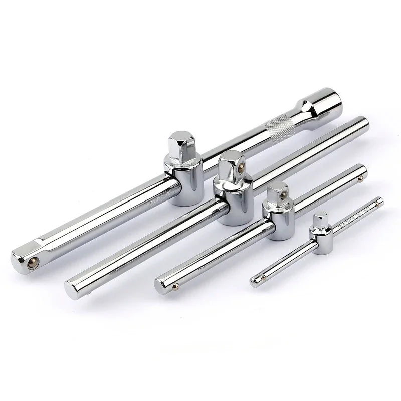 110-300mm T-handle Socket Breaker Bar For Ratchet Driver & Car Repair 1/4" 3/8" 1/2" Drive Impact Socket Sliding Extension Bar
