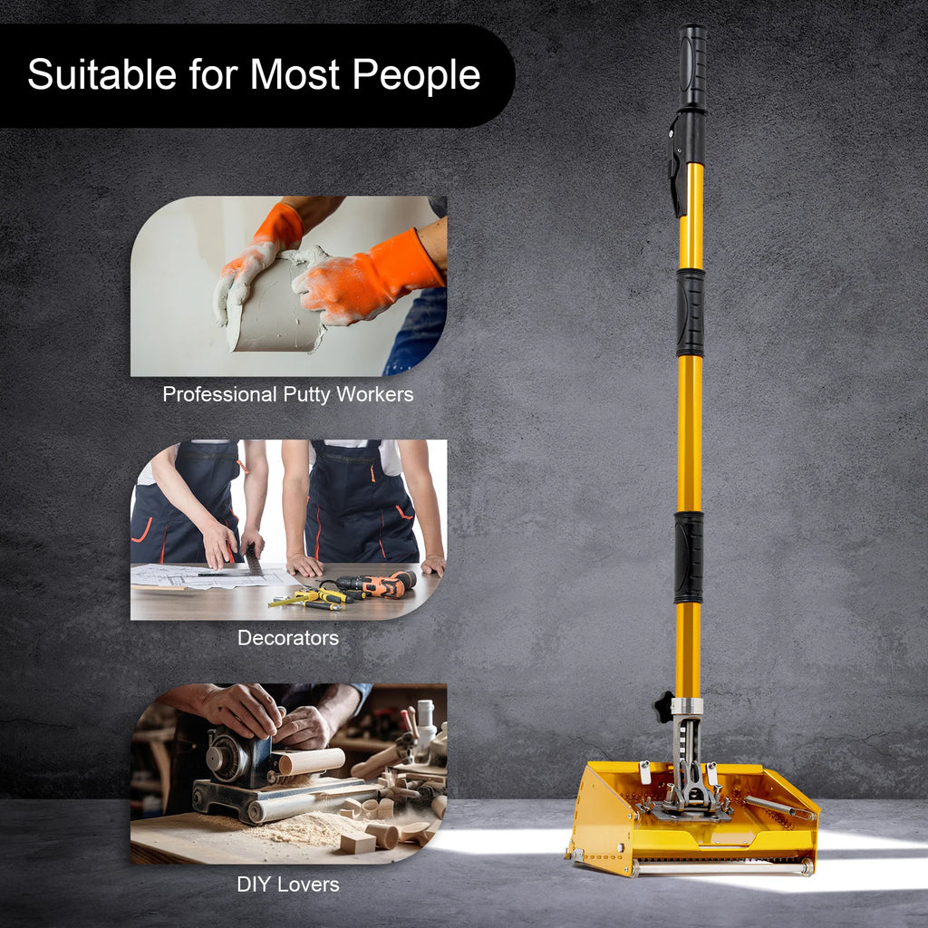 Drywall flat finishing box, 5 gear adjustable skimming tool for walls and ceilings