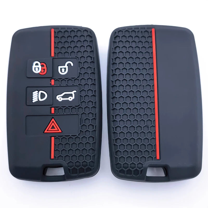 For Land Rover Range Rover Sport Evoque Velar Discovery 5 Jaguar XE XF E-Pace F-Pace A9 A8 X8 XJ XFL XJL Silicone Car Key Case