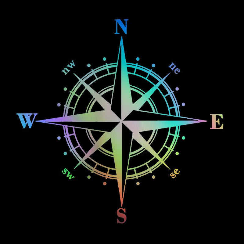 15cm Compass Car Sticker, Waterproof PVC Scratch Cover Decal - view 5