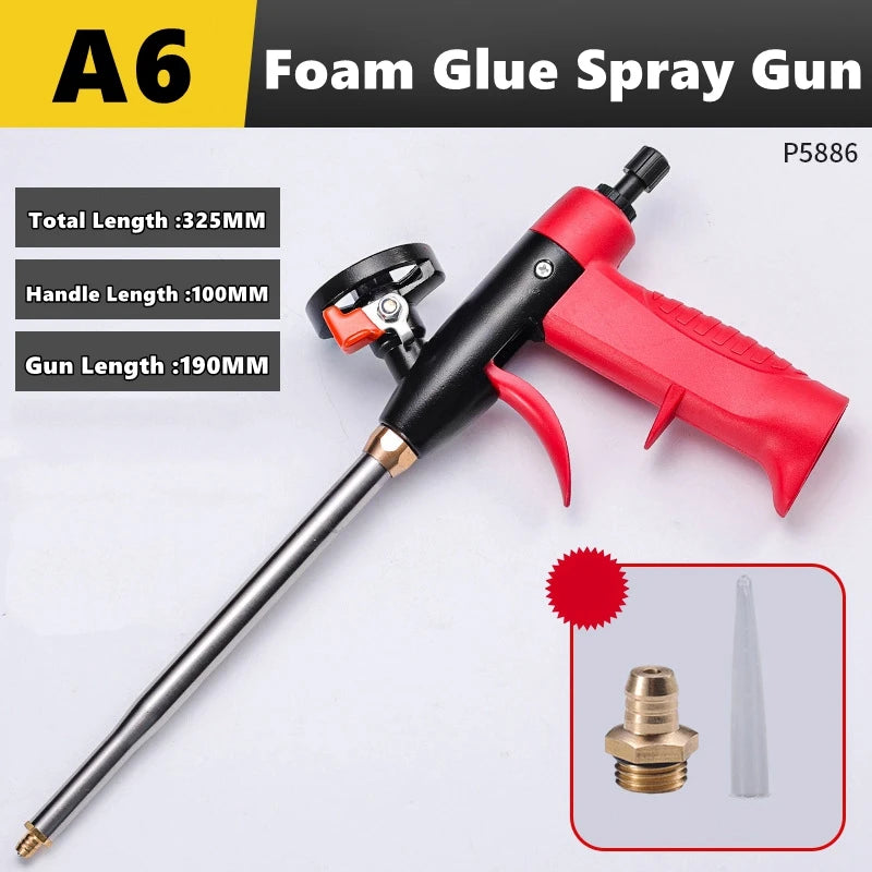 PU foam glue spray gun, sealant and expanding foam applicator