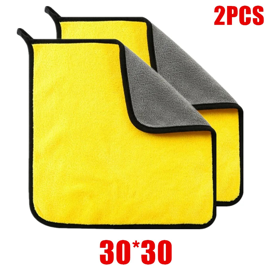 Microfiber Car Detailing & Drying Towels, 1/2/6 Pcs