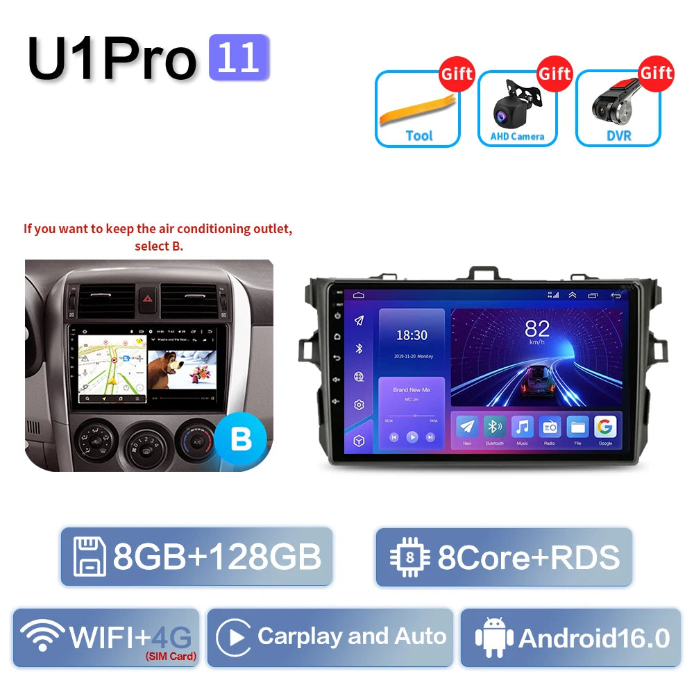9" Car Stereo for Toyota Corolla 2006-2013 | CarPlay & Android Auto - image 23