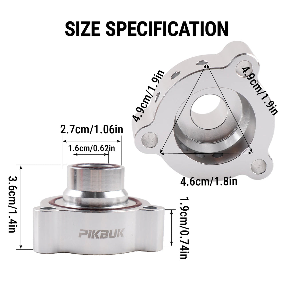 PIKBUK Auto Blow Off Valve (BOV) Adaptor For Mercede A180 A250 CLA250 GLA250 2.0 Litre Turbo GDi Engine Dump Valve Adapter