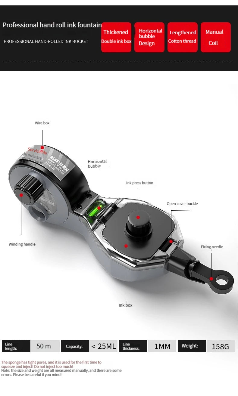 Automatic Ink Fountain Line Marker for Woodworking & Construction - image 14