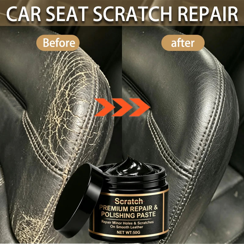 Leather Repair & Polishing Paste for Car Seats, Sofas & Furniture