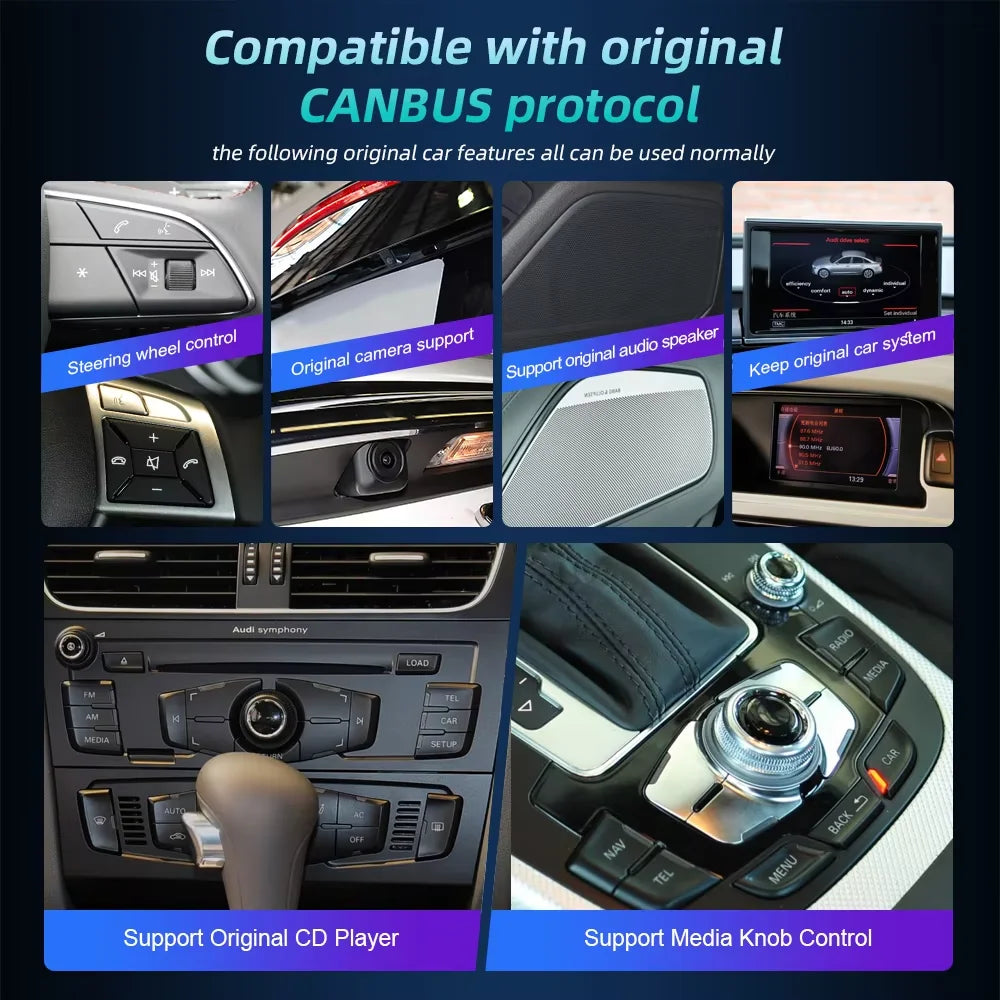 12.3" Wireless CarPlay Multimedia Receiver for Audi A4/A5/Q5 - image 4