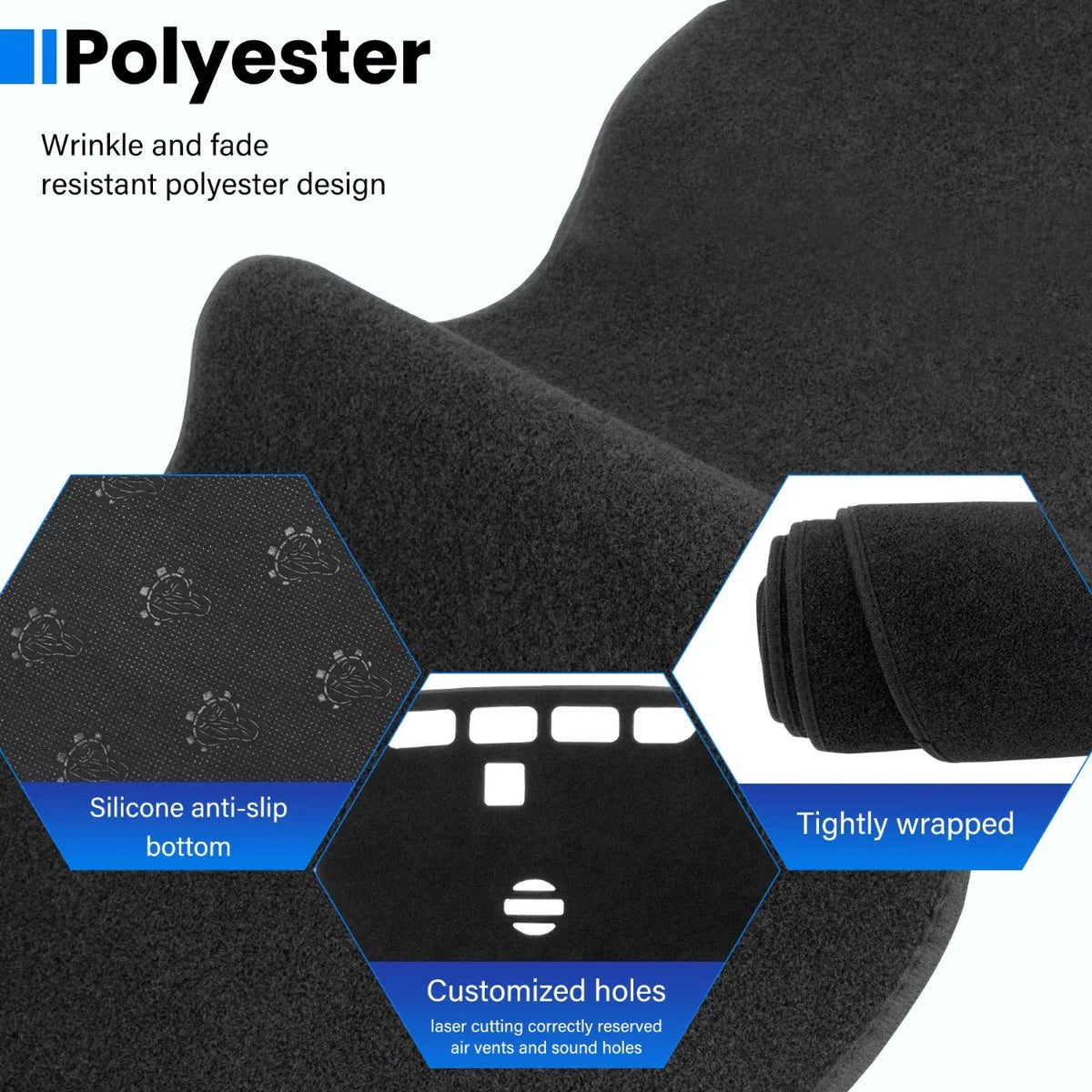 For Chevrolet Equinox EV 2024 2025 2026 Dashboard Cover Mat Sunshade Non-Slip Protector Dash Cover Dash Mat Interior Accessories