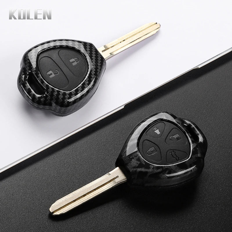 Toyota Carbon Fiber Smart Key Case Cover (Camry, RAV4, Corolla) - image 3
