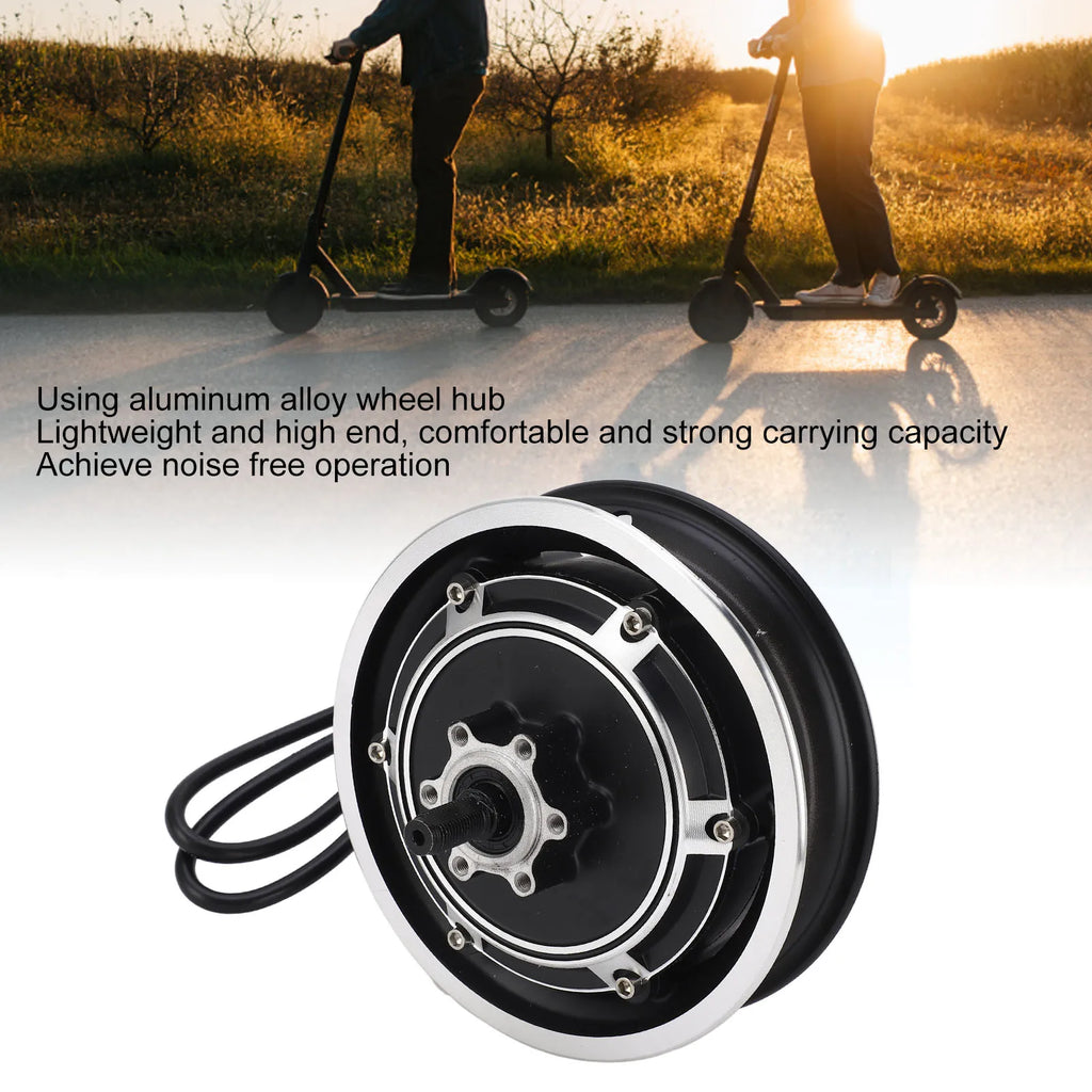 Electric Scooter Hub Motor 48V 1000W Electric Bike Brushless Disc Brake Hub Motor for 10 Inch Outer Tire 48V Hub Motor Hub Motor