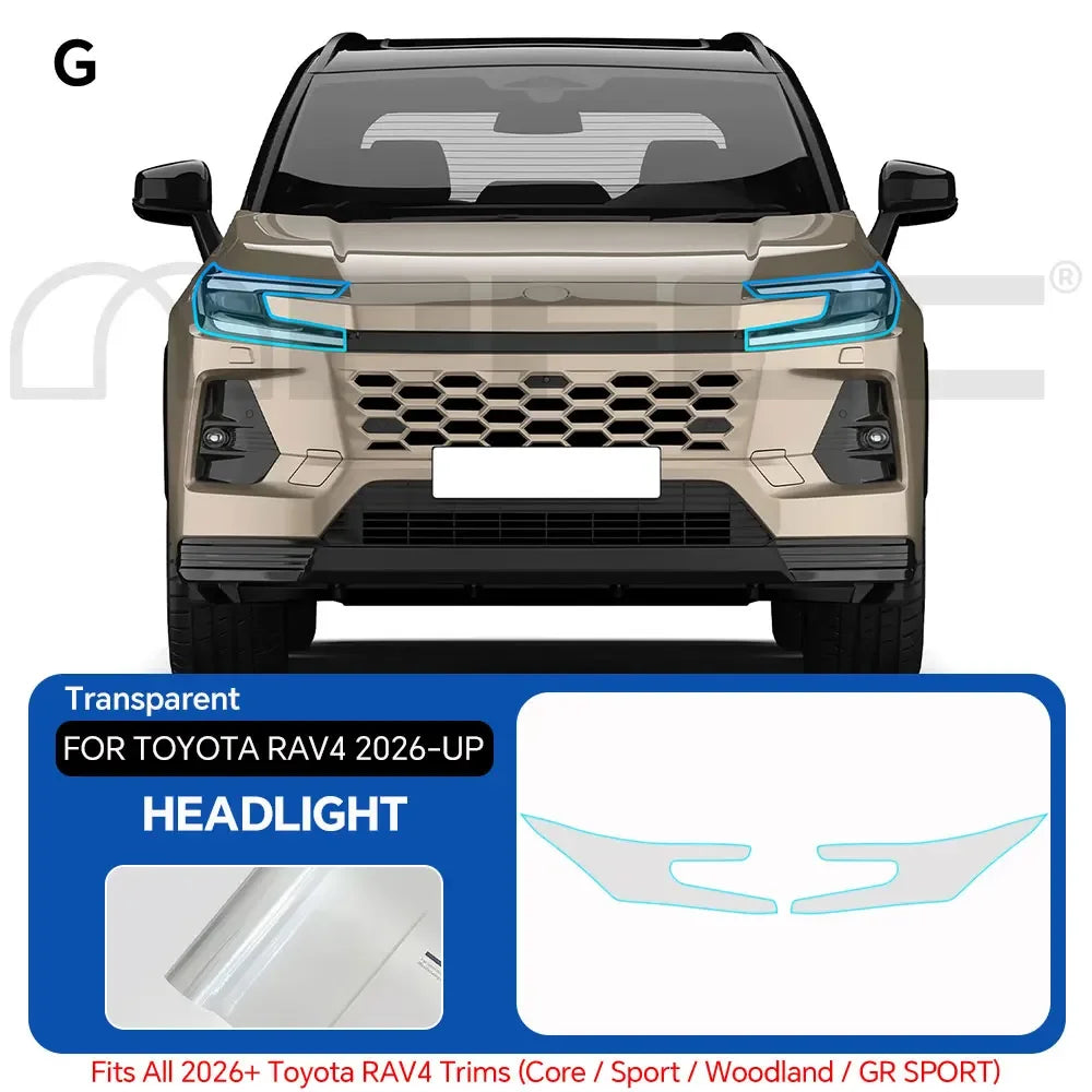 Pre-Cut Paint Protection Film Kit for Toyota RAV4 2026-2027