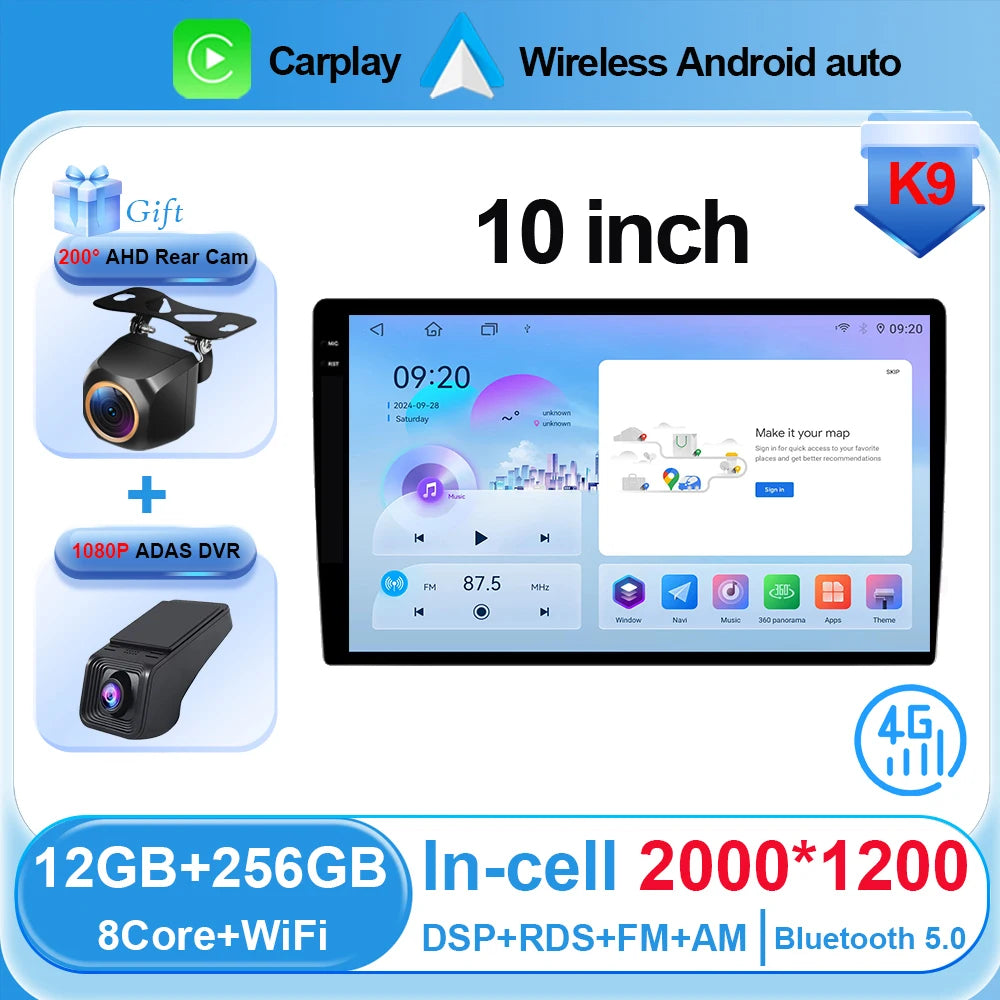 Android Car Stereo 10" Touchscreen with CarPlay & Android Auto - image 7