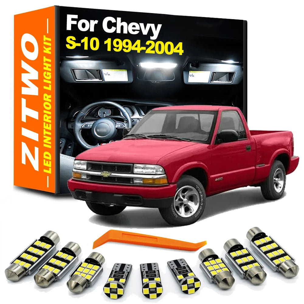 13Pcs Car LED Interior Light Kit, Compatible with Chevrolet S-10 1994-2004