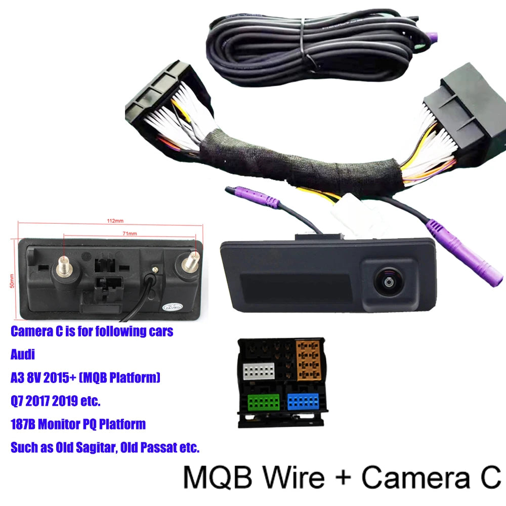 Dynamic Rear View Camera for VW Audi & Skoda | 140° CanBus - image 6