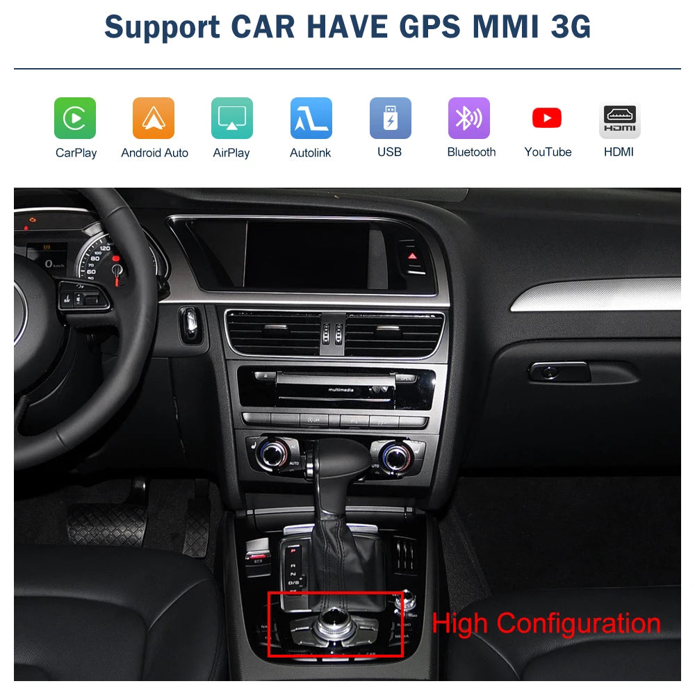 Wireless Apple CarPlay & Android Auto for Audi A4 A5 Q5 2009-2015 - image 9