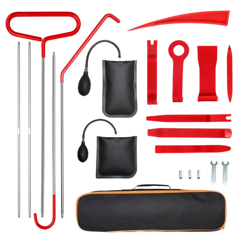 21PCS Car Door Panel Removal Tool Kit with Air Pump and Grabber