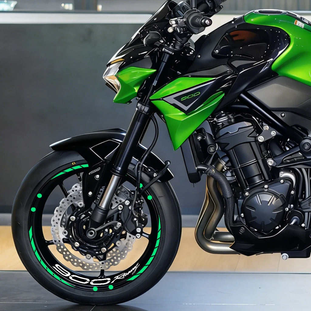 17in Reflective Wheel Rim Stripe Decal Kit for Kawasaki Z900 - view 5