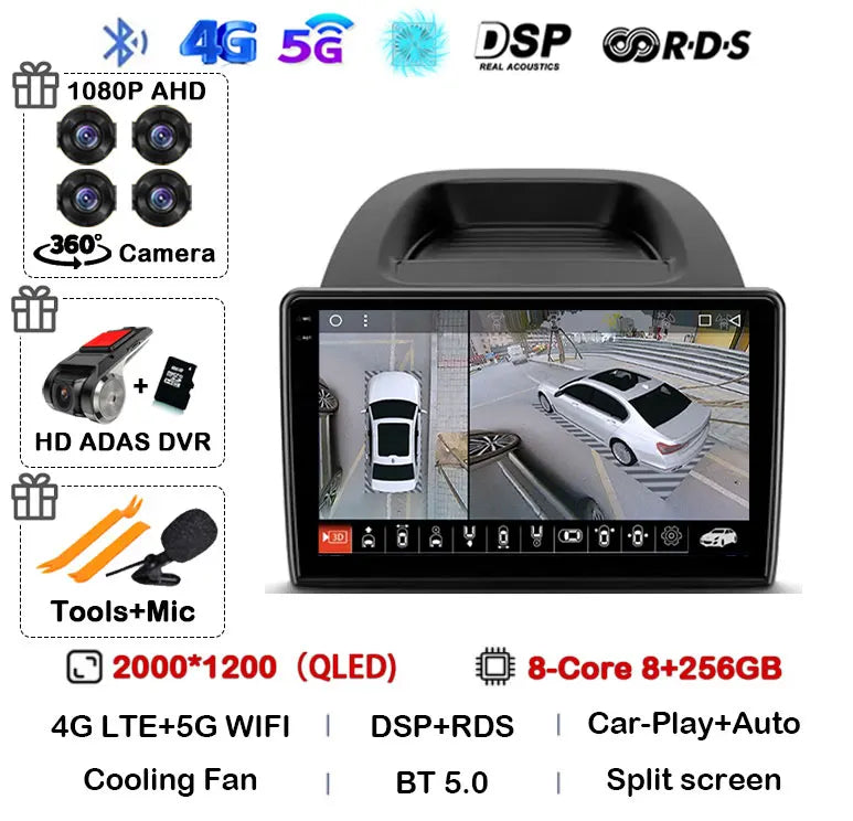 Ford EcoSport 2017-2023 Android 16 Car Stereo GPS CarPlay Touchscreen - image 8
