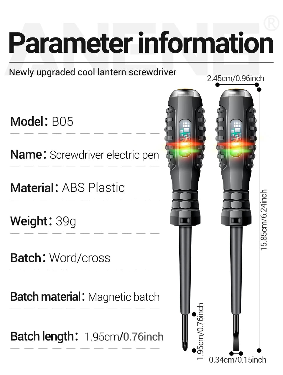 Non-Contact AC Voltage Tester Pen 70-600V - image 16