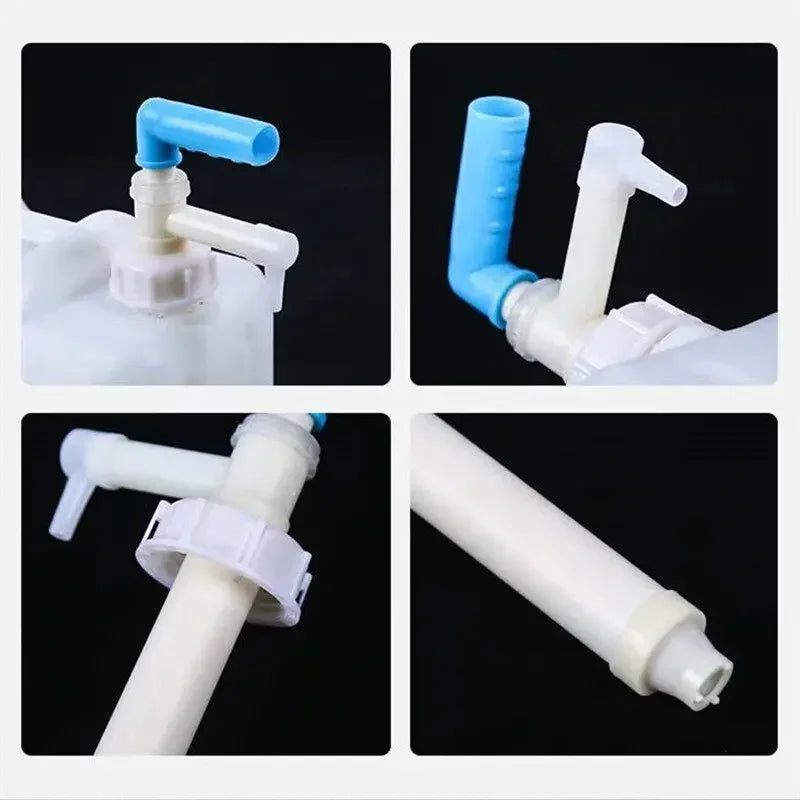 Manual Liquid Transfer Hand Pump for Oil Drum Fuel, Backflow Prevention