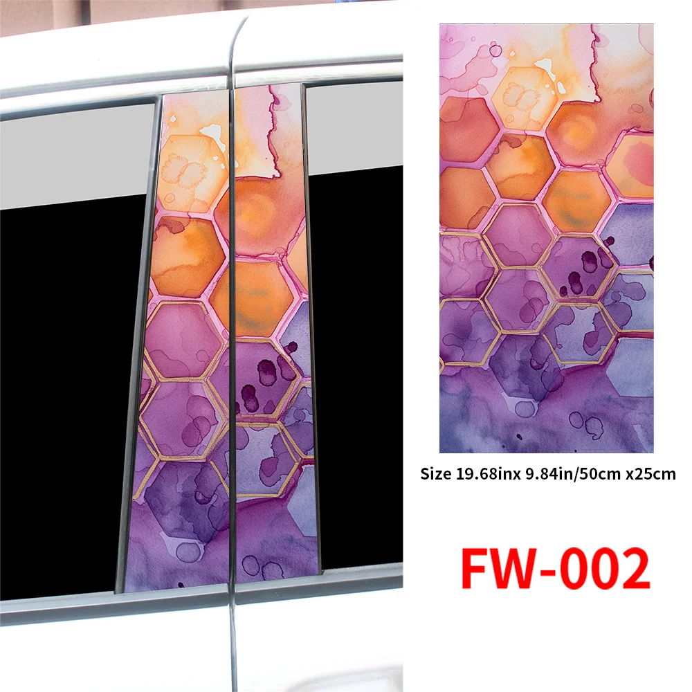 Waterproof Vinyl Honeycomb Car Stickers for B Pillar & Door Decals - image 6