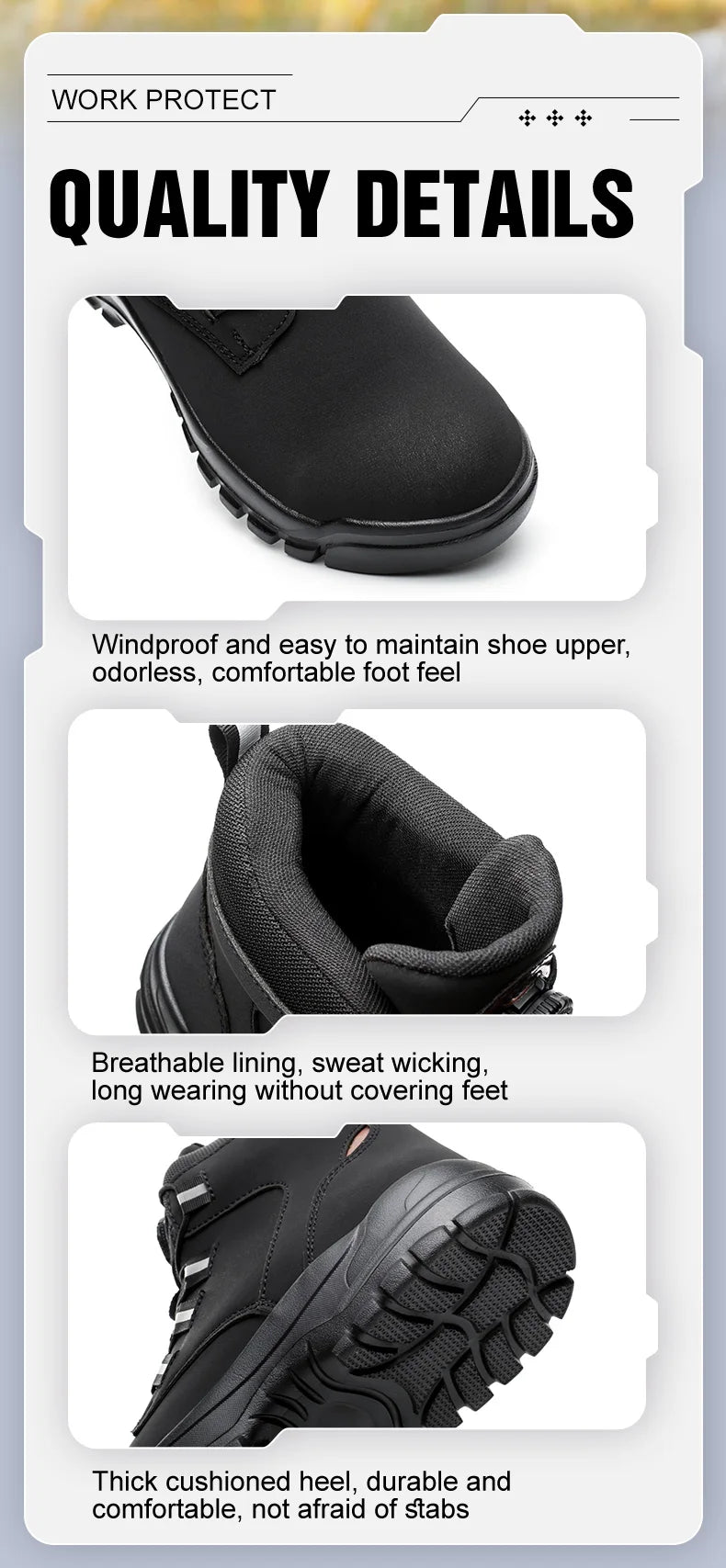 Waterproof Steel Toe Work Boots with Kevlar Insoles - image 20