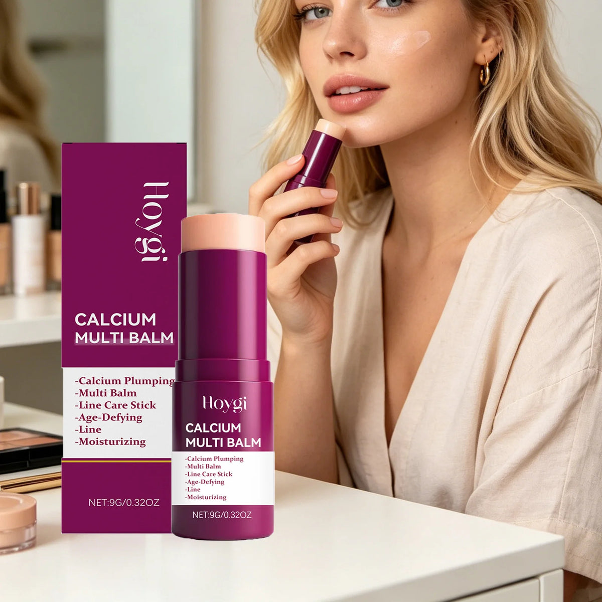 Calcium Multi Balm Stick - Anti Aging Hydrating Firming Skincare